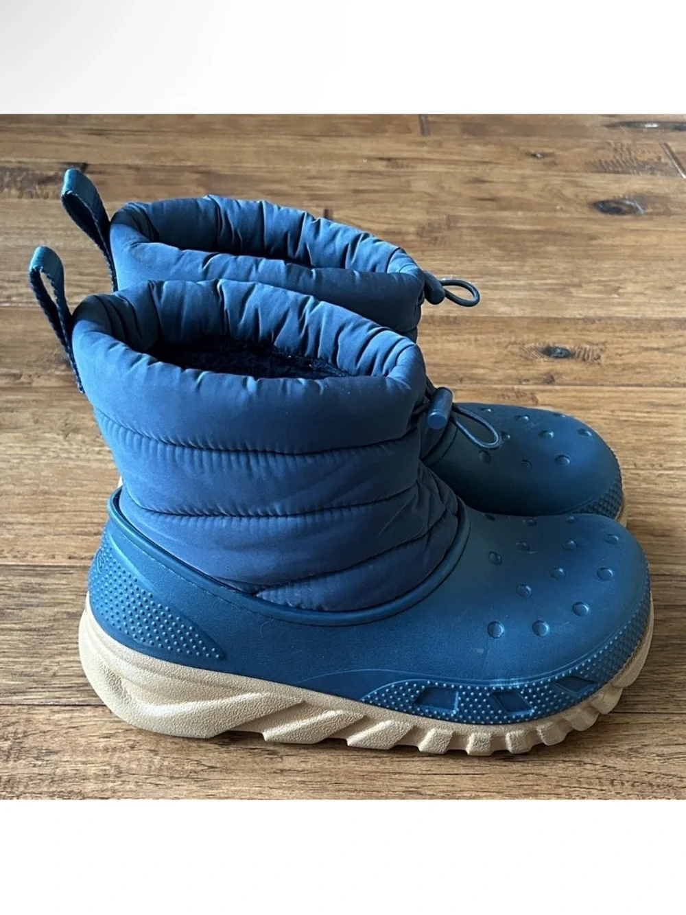 Crocs Duet Max II Boots Puffy Winter Outdoor Snow Boots Navy Blue Womens Size 6